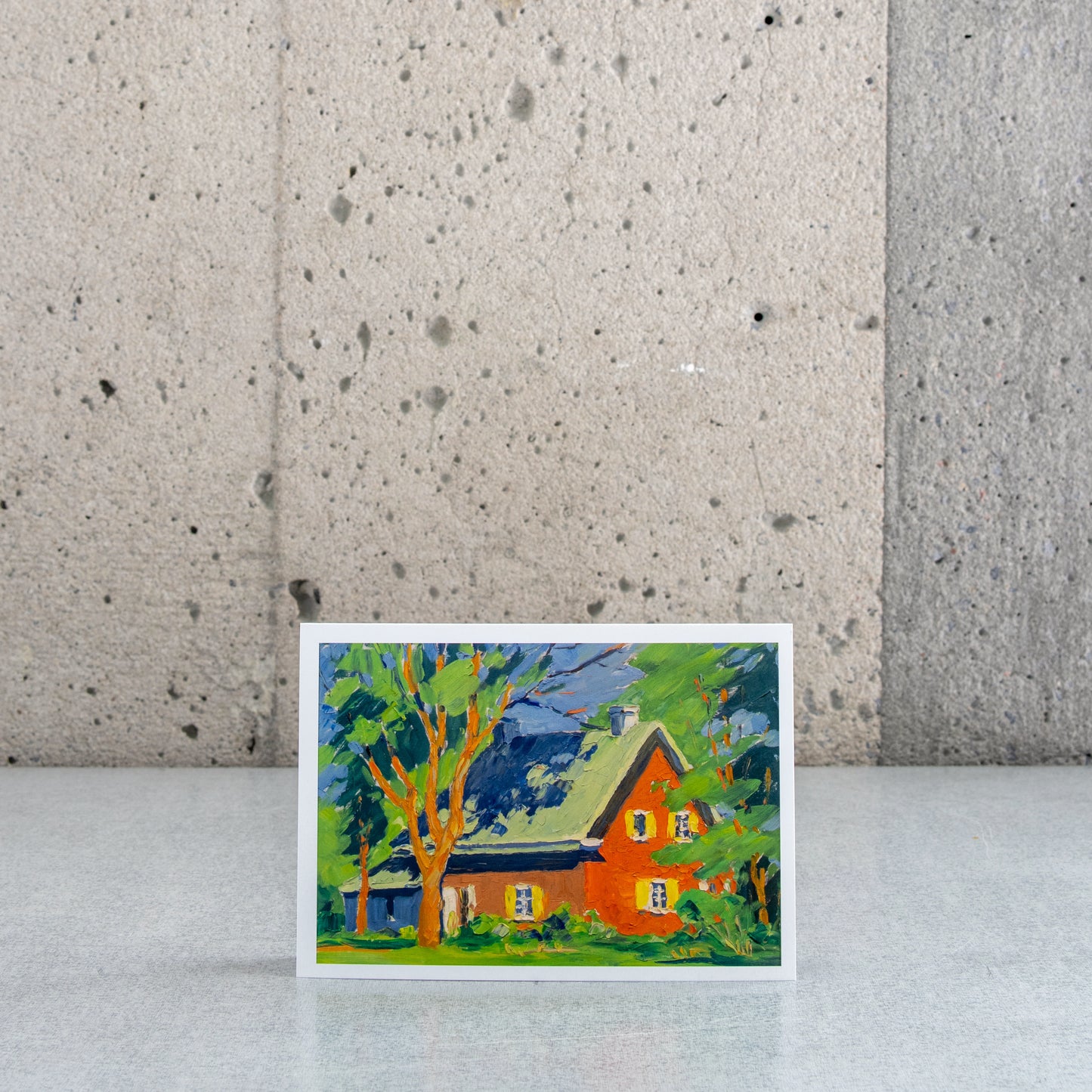 Folded card "House in St-Liguori, 1979" - Wilfrid Corbeil