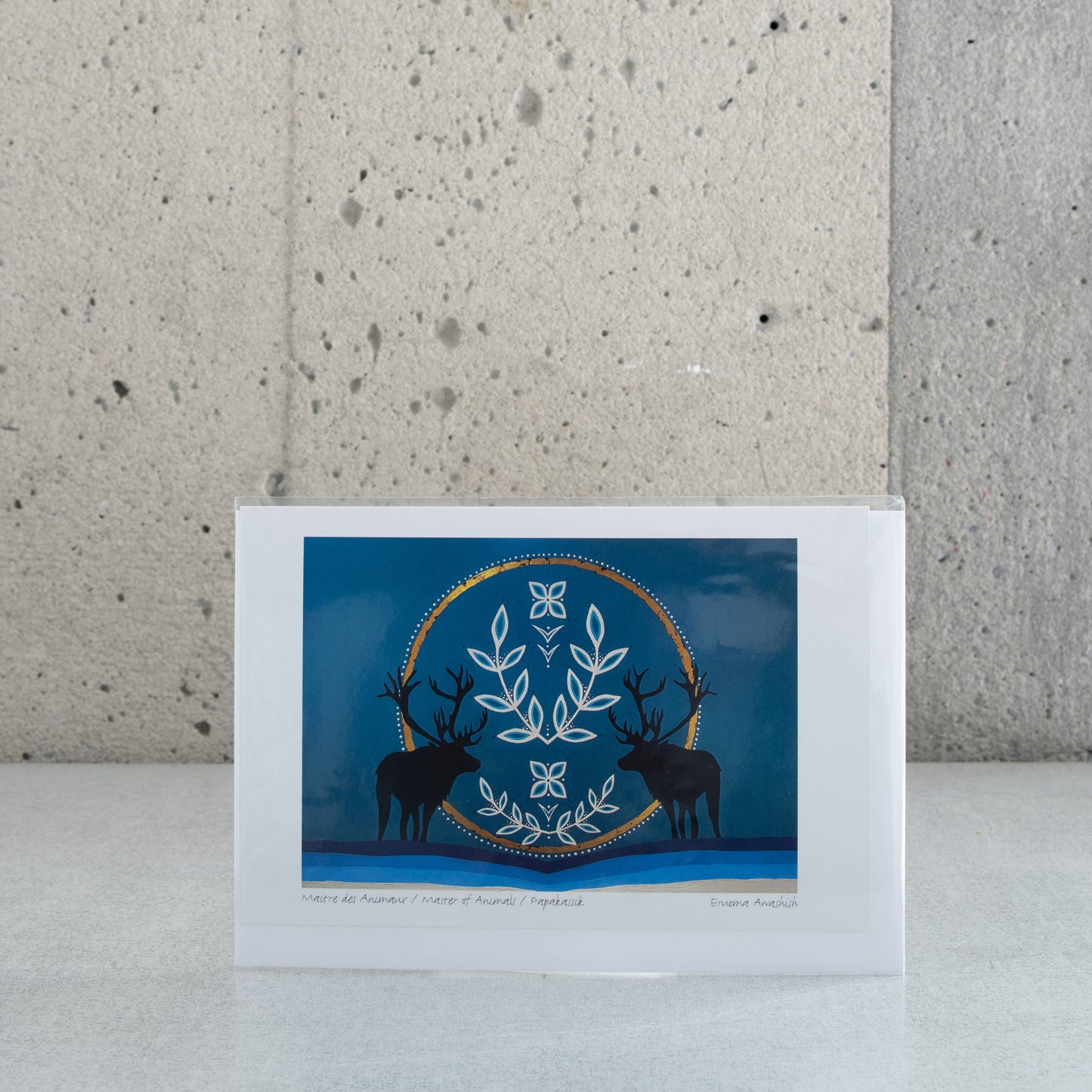 Carte pliée "Maitre des Animaux" - Eruoma Awashish