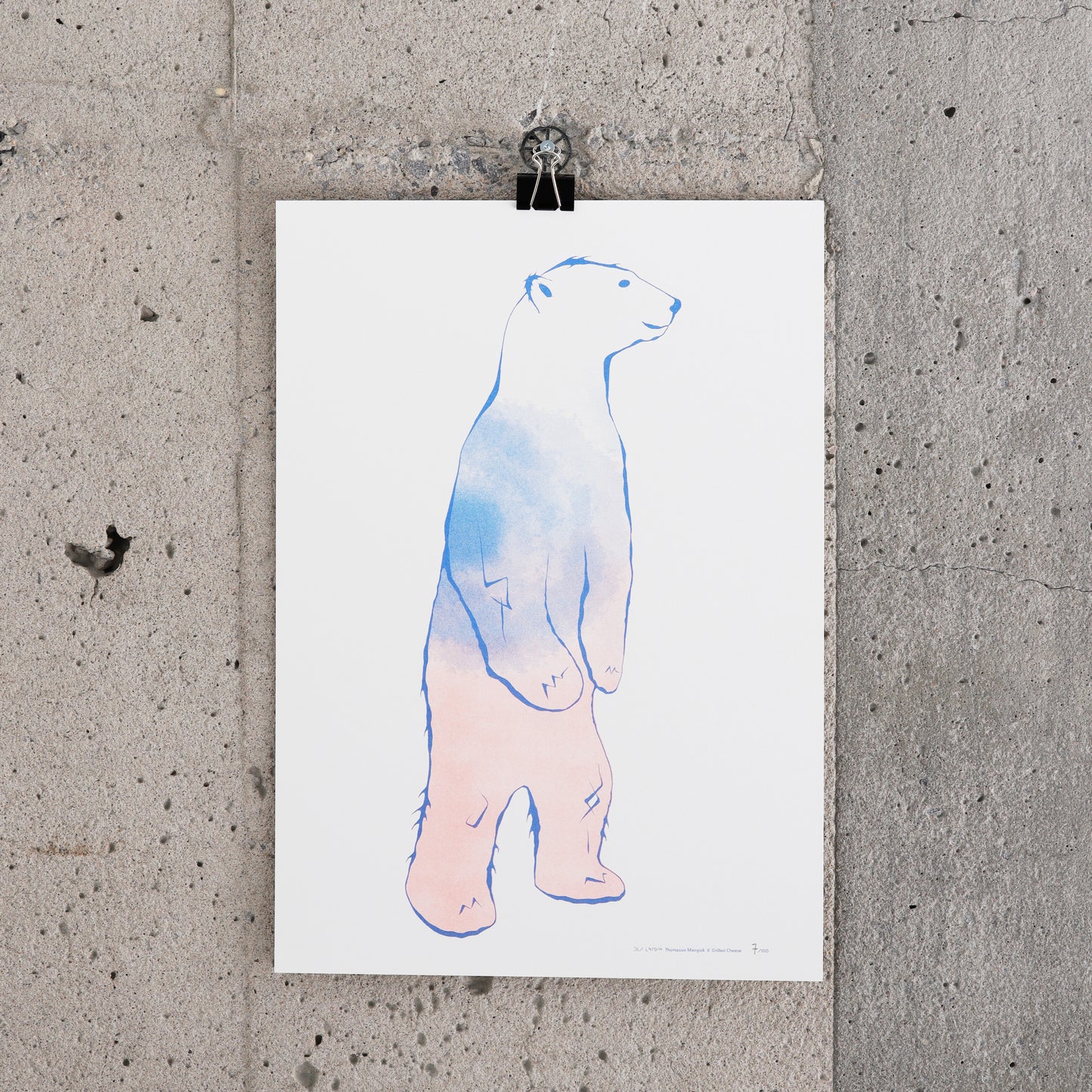 Affiche "Ours polaire" - Thomassie Mangiok