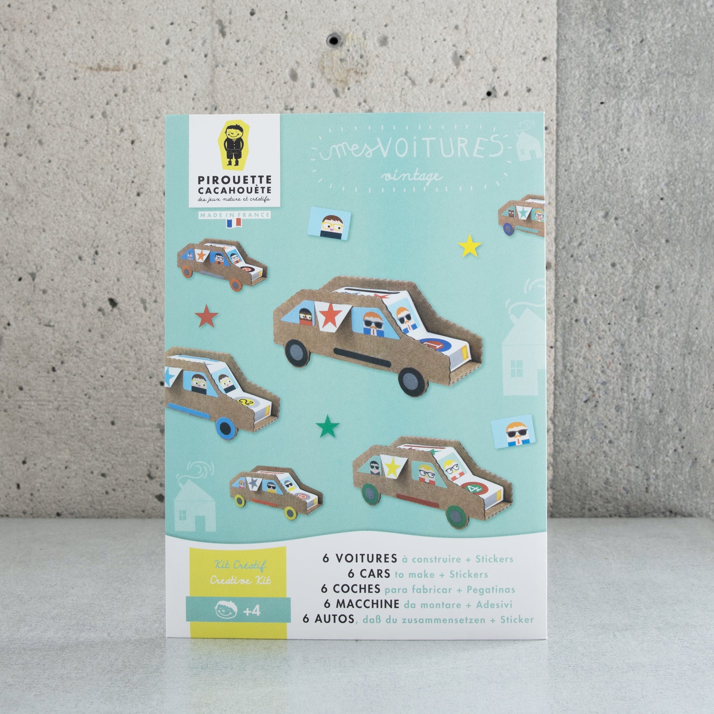 Kit créatif - Voitures - Pirouette Cacahouète