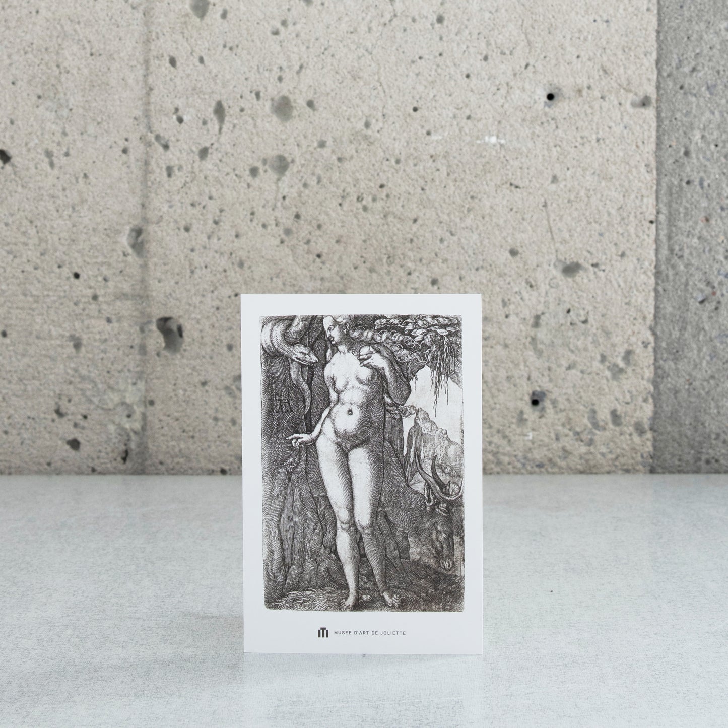 Postcard "Eve and a deer" - Heinrich Aldegrever