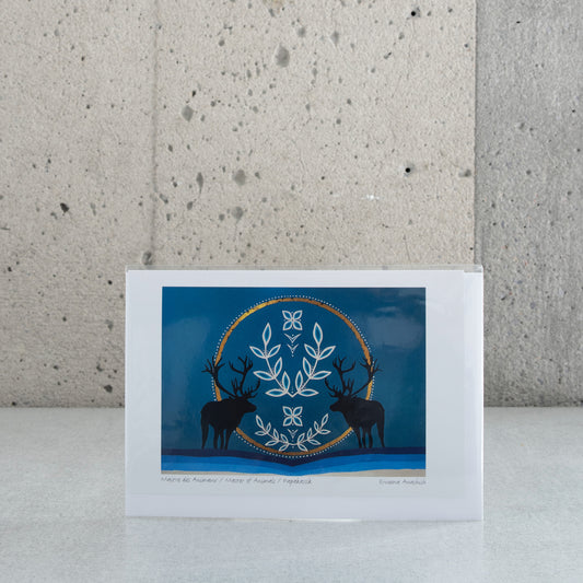 Carte pliée "Maitre des Animaux" - Eruoma Awashish