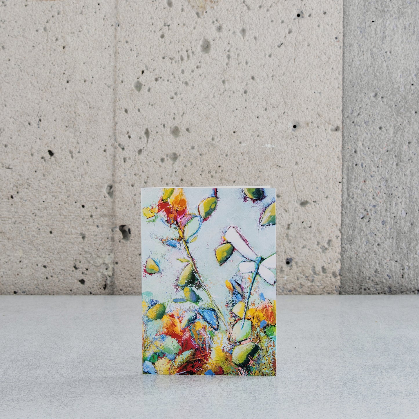 Carte pliée "La valse libellule" - Annie Durette