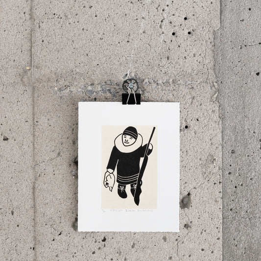 Estampe "Chasse à la perdrix" - Elaisa Annahatak