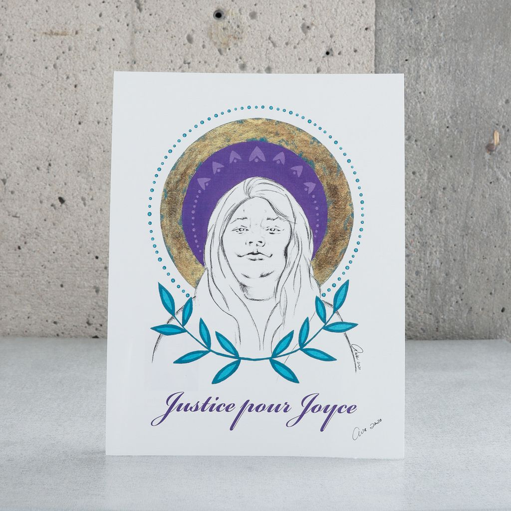 Affiche "Justice pour Joyce" - Eruoma Awashish