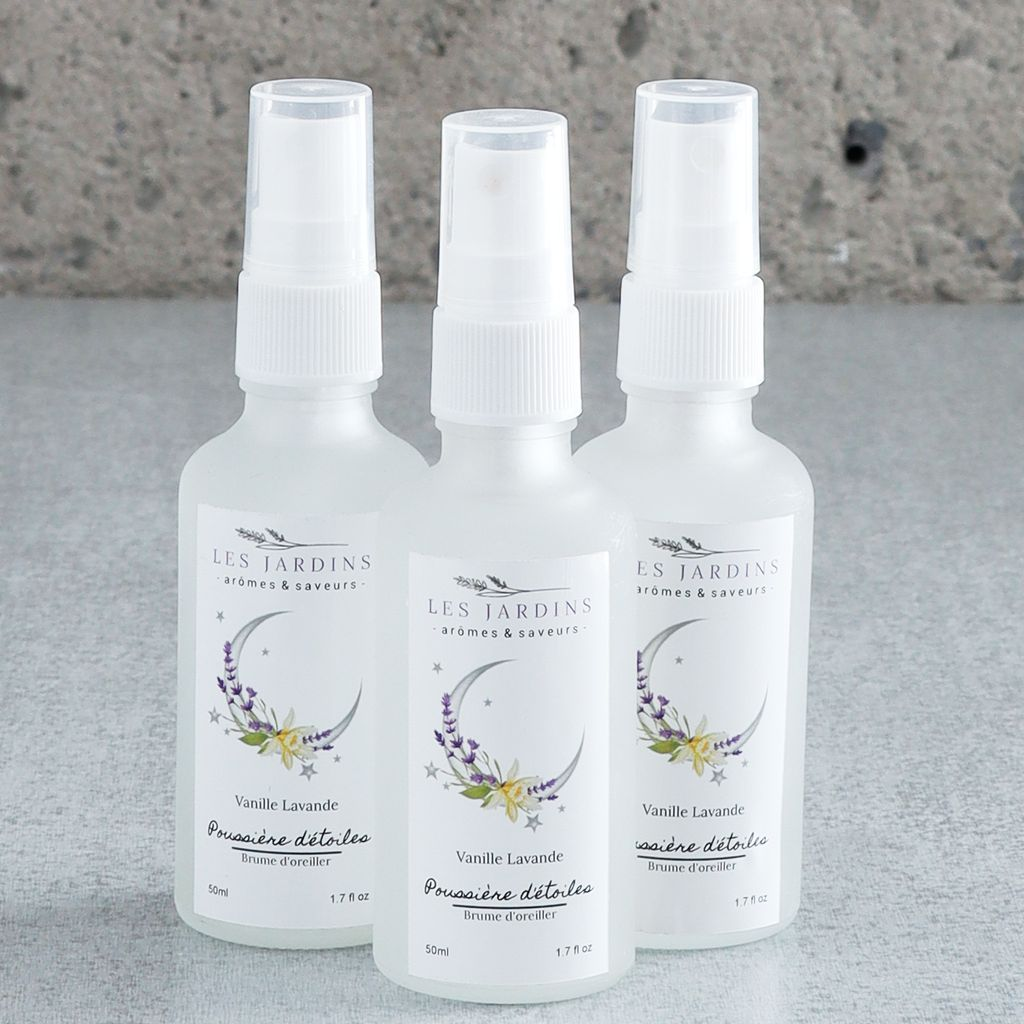 Brume d'oreiller "Poussière d'étoiles" 50ml - Les Jardins Arômes et Saveurs