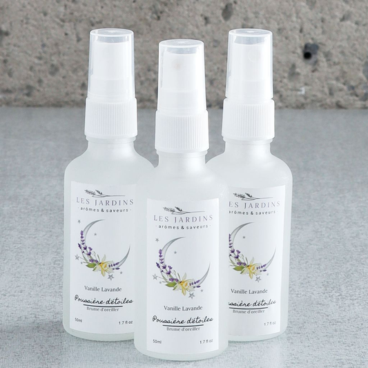 Brume d'oreiller "Poussière d'étoiles" 50ml - Les Jardins Arômes et Saveurs