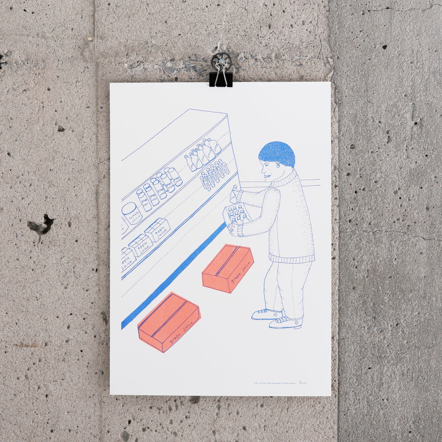 "Grocery Store Employee" Poster - Mary Paningajak