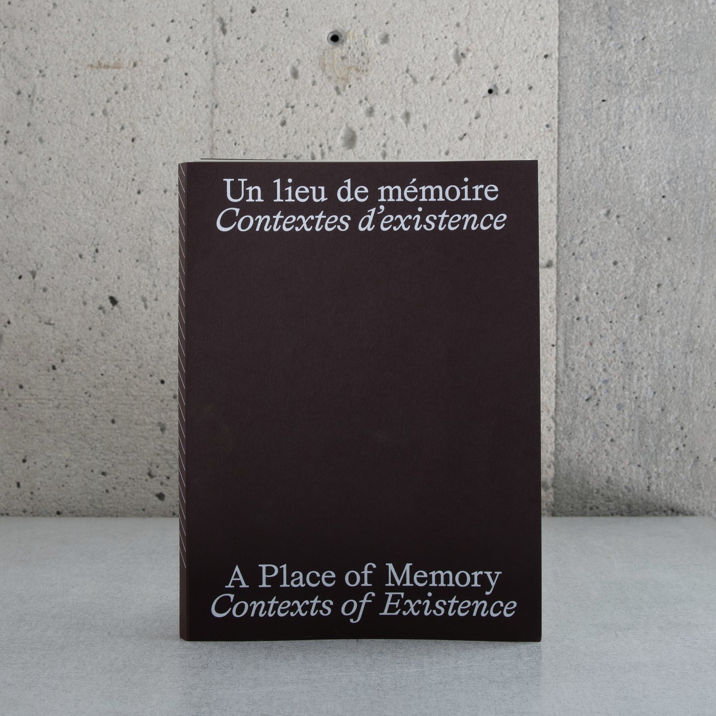 Un lieu de mémoire : Contextes d'existence/A Place of Memory : Contexts of Exist