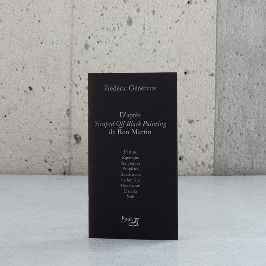 D'après Scraped Off Black Painting de Ron Martin - Frédéric Généreux