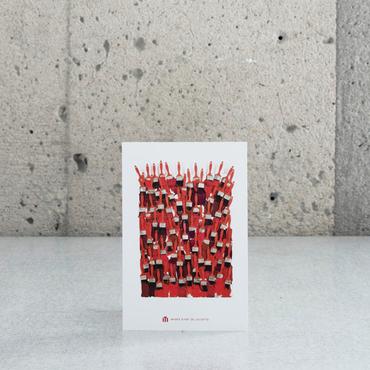 Carte postale "Accumulation Paint Brushes, 1985" - Arman