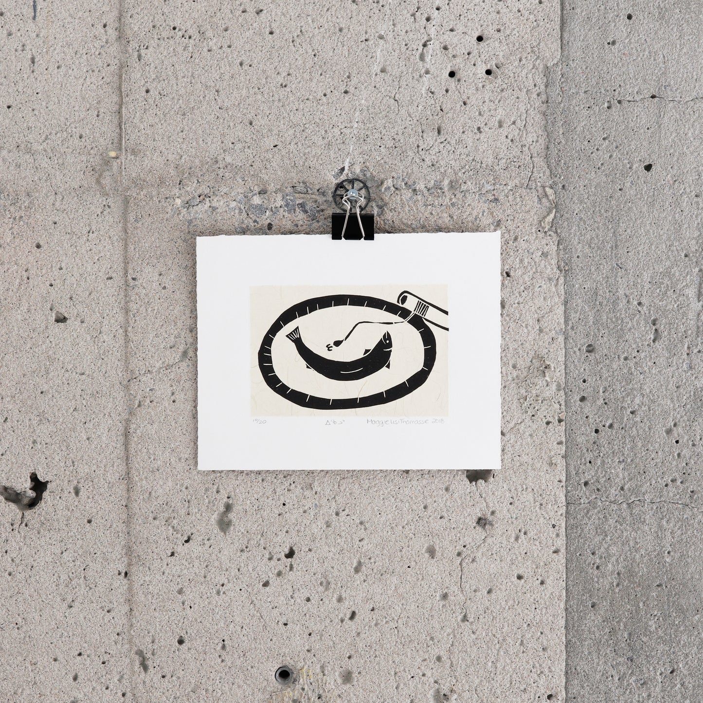 Estampe "Poisson pêché (Iqaluk)" - Lisi Maggie Thomassie