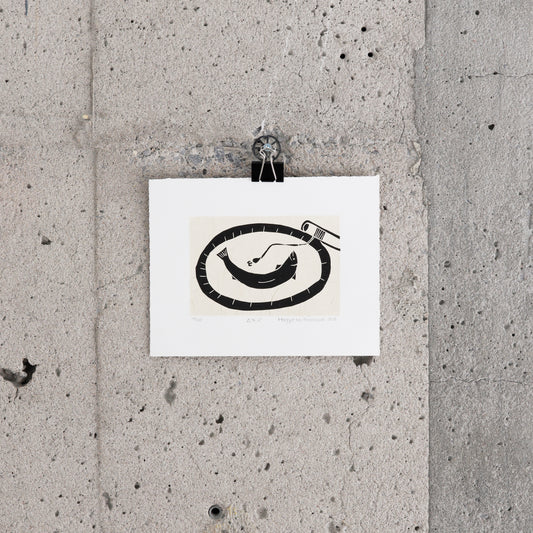 Estampe "Poisson pêché (Iqaluk)" - Lisi Maggie Thomassie