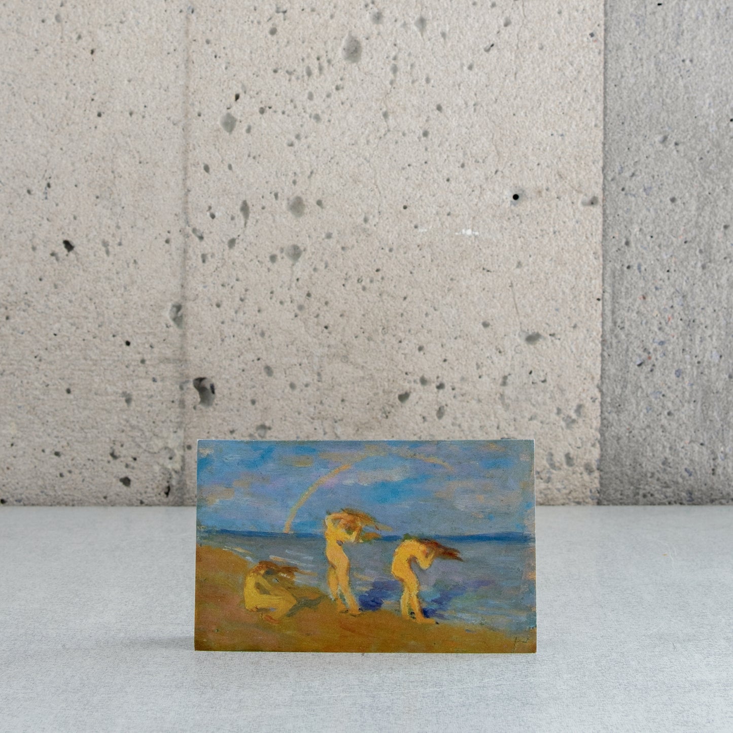 Carte pliée "Sur la plage" - Clarence Gagnon