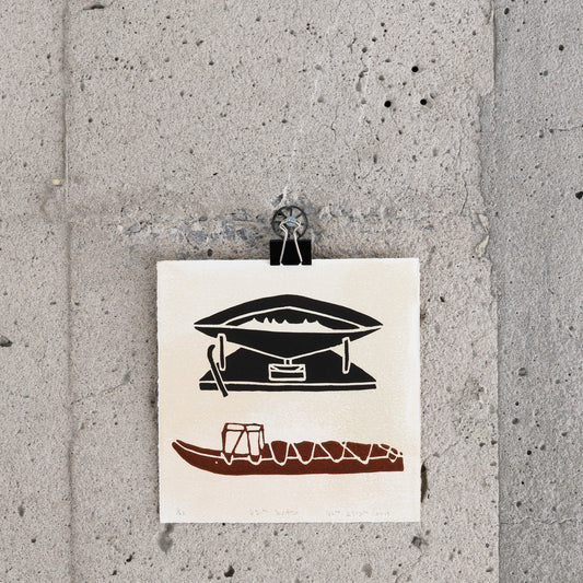 Estampe "Qullik and Qamutiik" - Qumaq M. Iyaituk