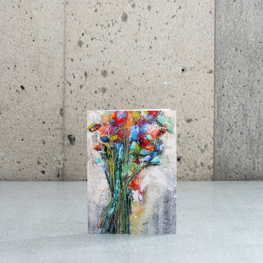 Carte pliée "Bouquet d'été" - Annie Durette