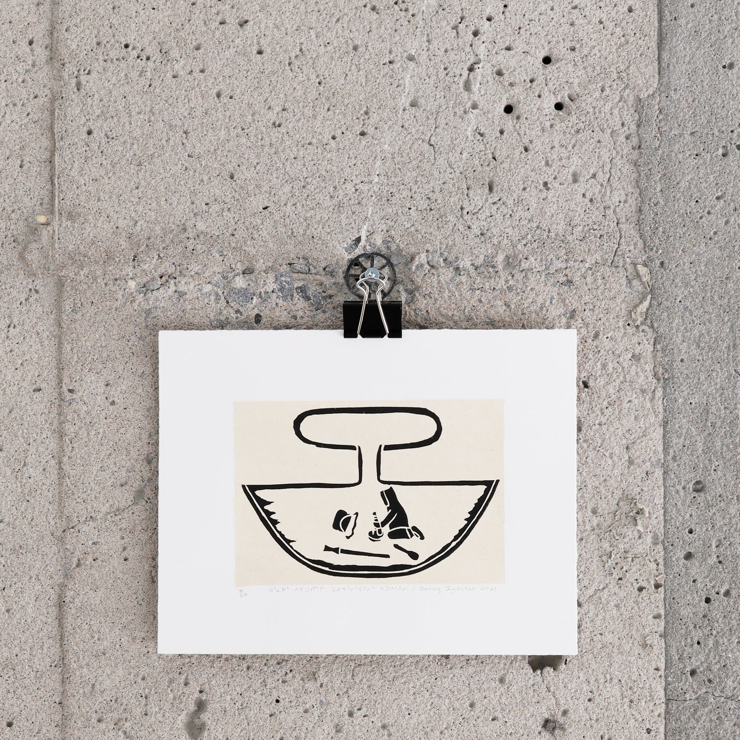 Estampe "Women tools and favorite tools"- Qumaq M. Iyaituk