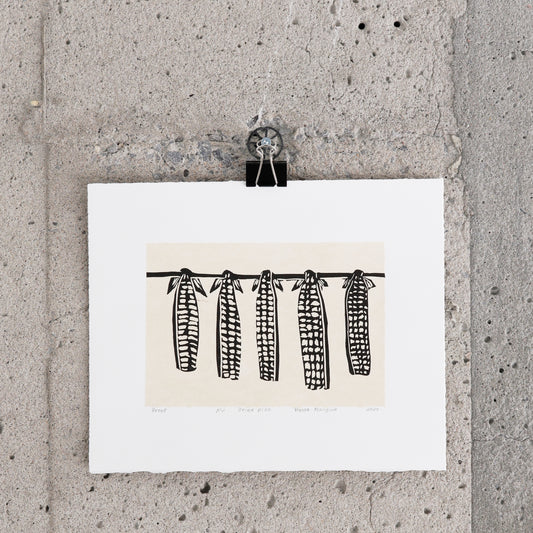 Estampe "Drying fish" - Passa Mangiuk