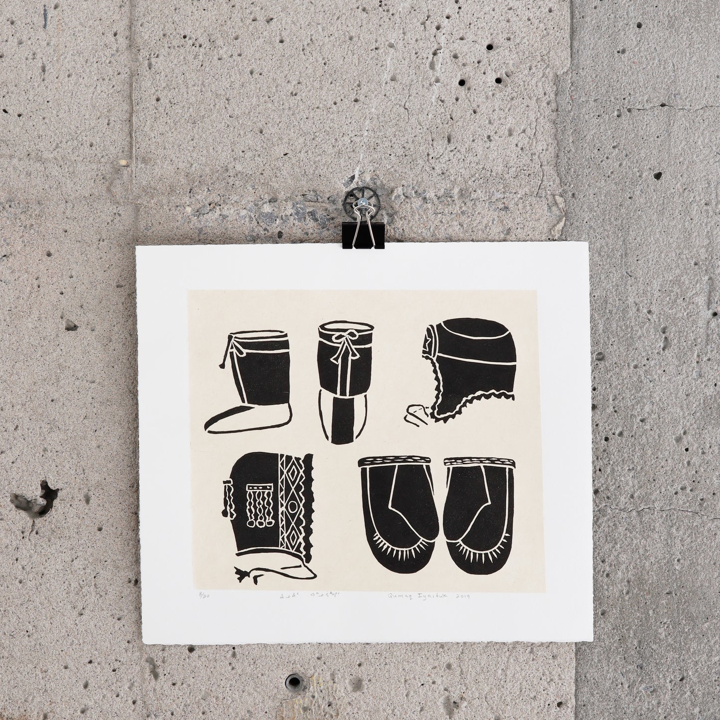 Estampe "Inuit Clothing" - Qumaq M. Iyaituk