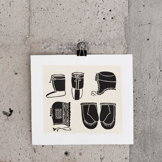 Estampe "Inuit Clothing" - Qumaq M. Iyaituk