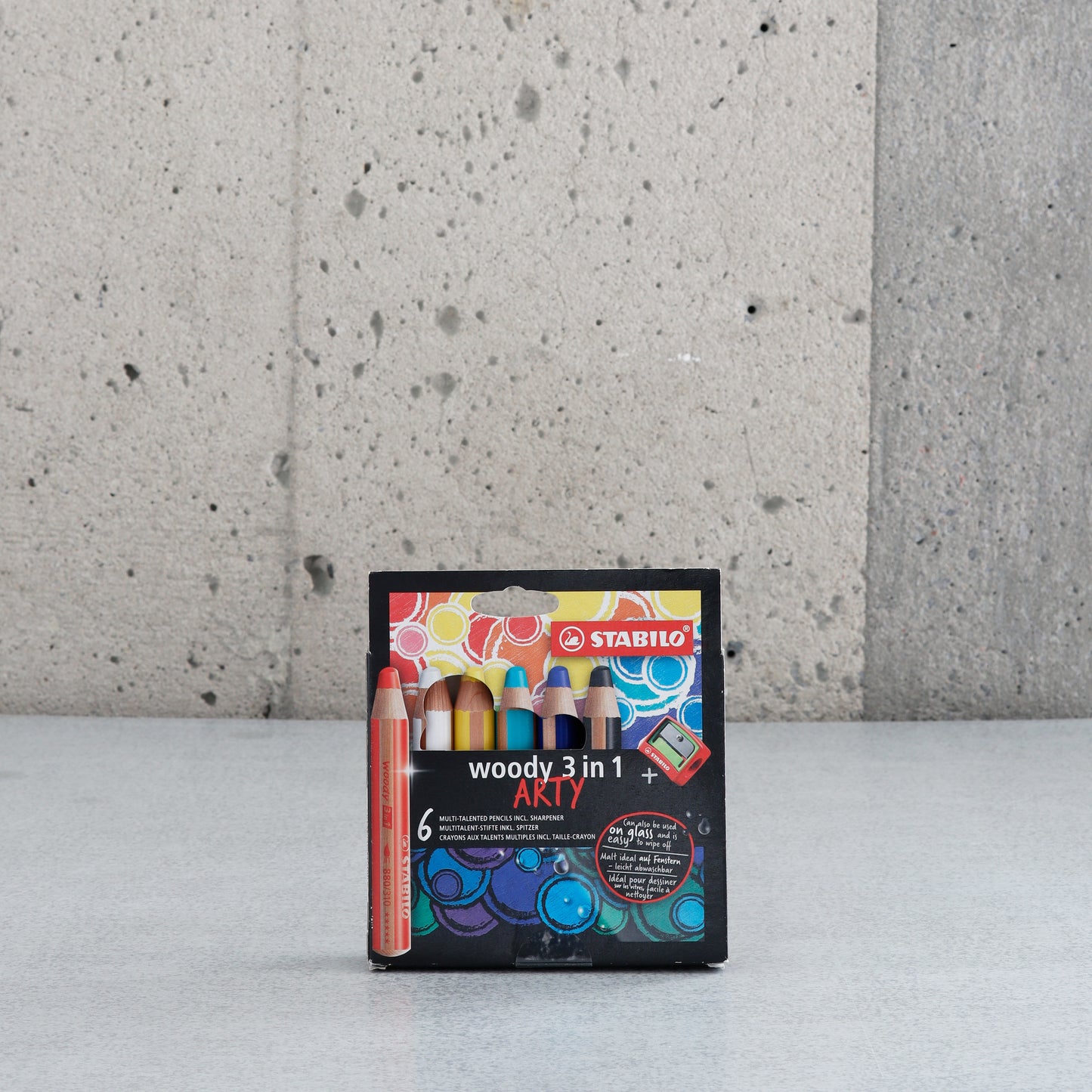 6 crayons de bois - woody 3 in 1 - Stabilo