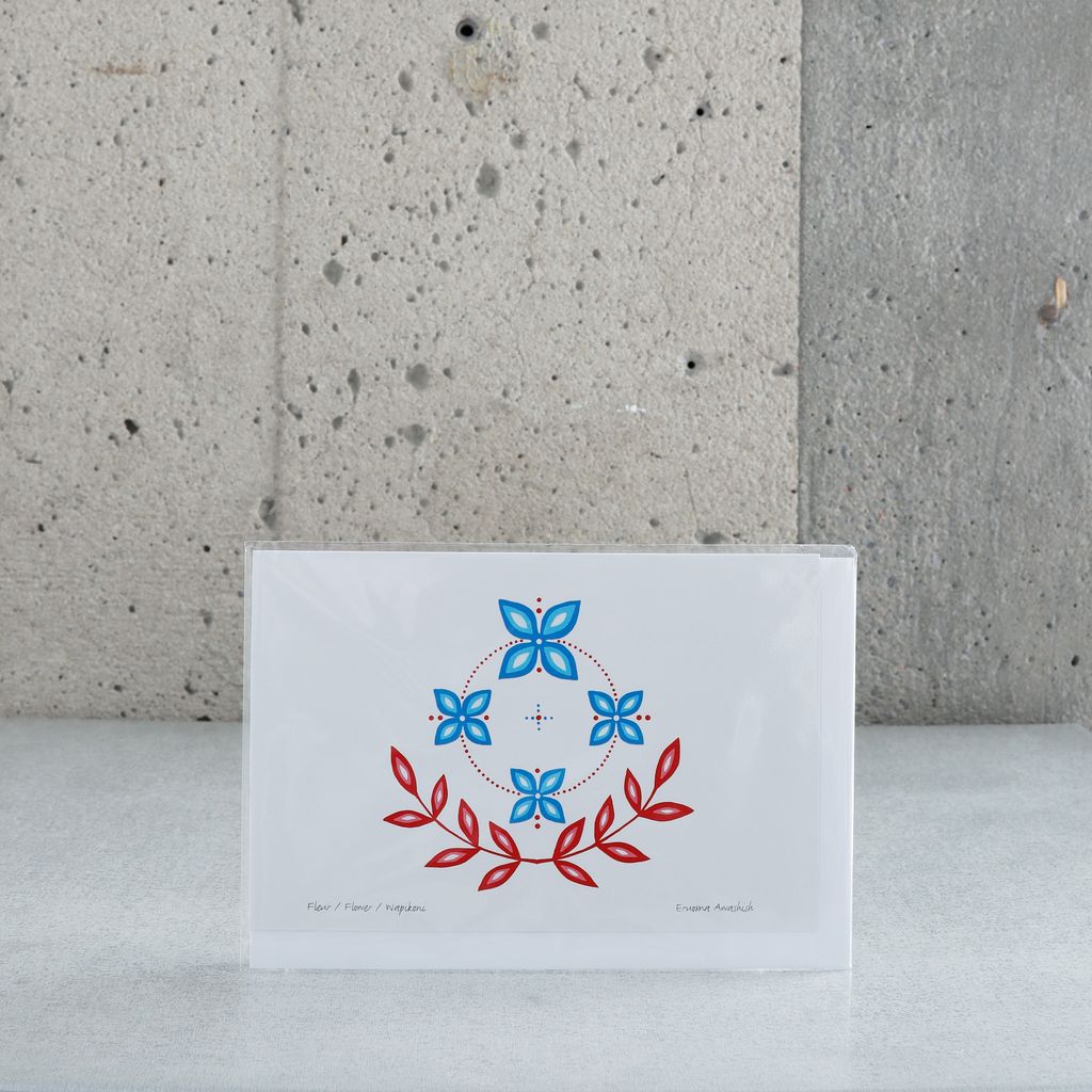 Carte pliée "Fleur" - Eruoma Awashish