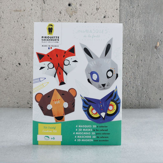 Kit créatif - Masques de la forêt - Pirouette Cacahouète